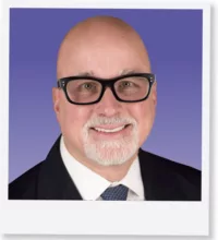 Bob Margeas, headshot, polaroid