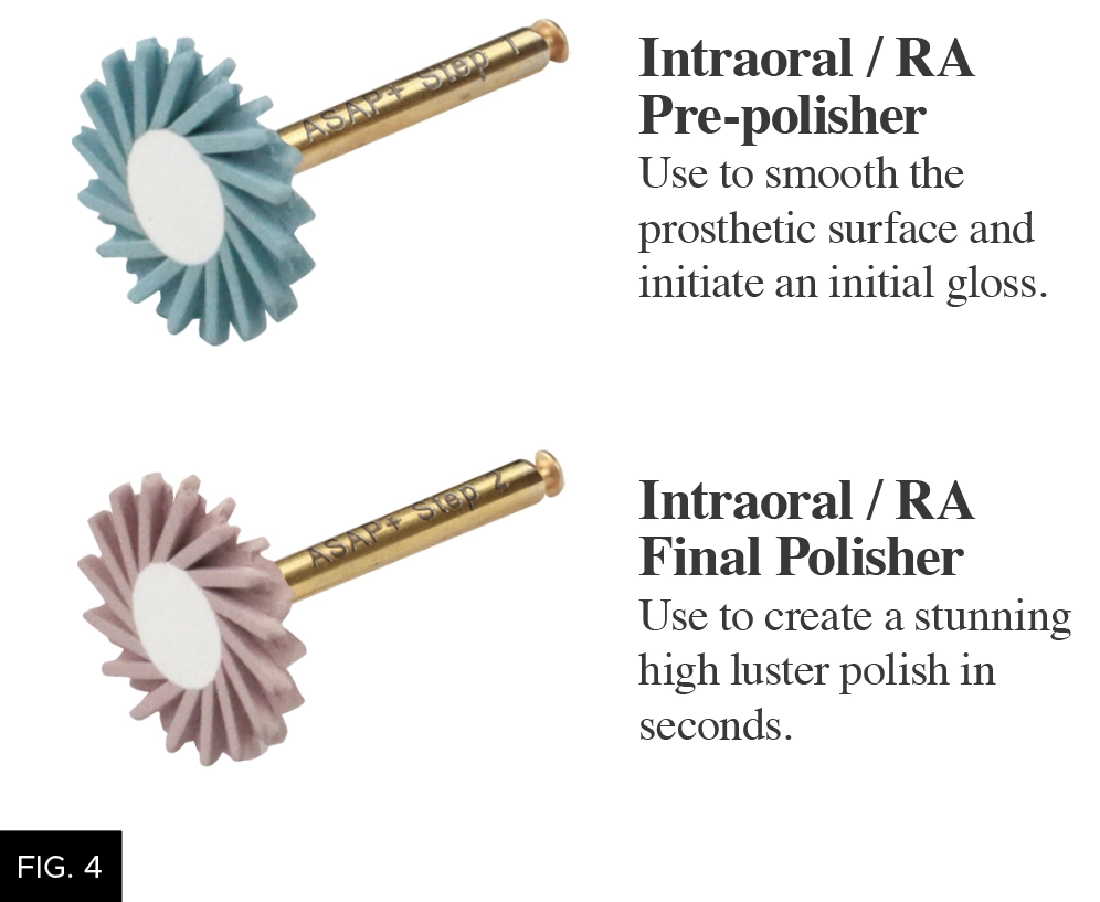 intraoral pre-polisher, intraoral final polisher