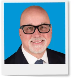 Bob Margeas, headshot, polaroid